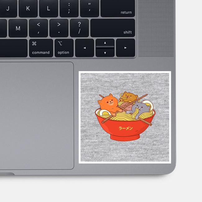 Ramen and Cats-none glossy sticker-ppmid