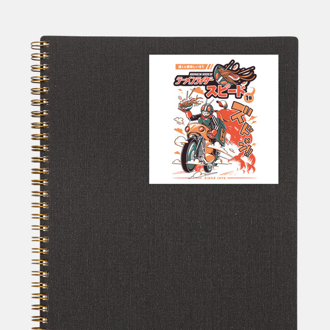 Ramen Rider-none glossy sticker-ilustrata