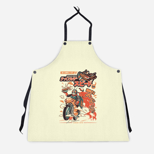 Ramen Rider-unisex kitchen apron-ilustrata