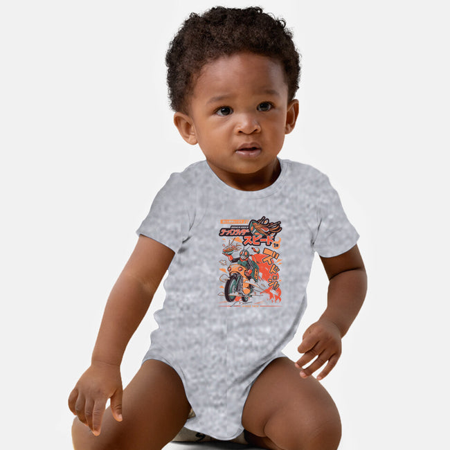 Ramen Rider-baby basic onesie-ilustrata