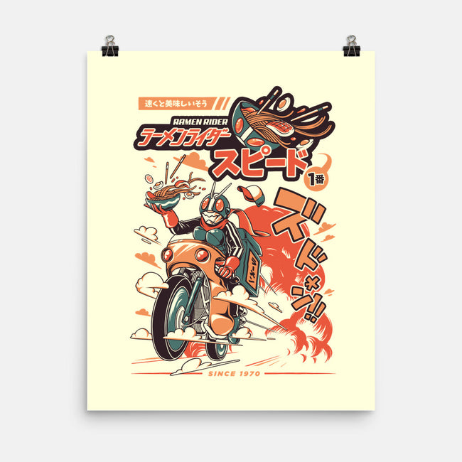 Ramen Rider-none matte poster-ilustrata
