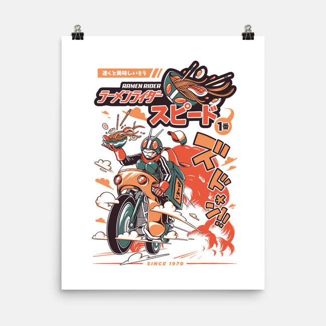 Ramen Rider-none matte poster-ilustrata