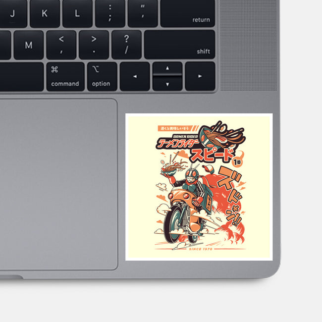 Ramen Rider-none glossy sticker-ilustrata