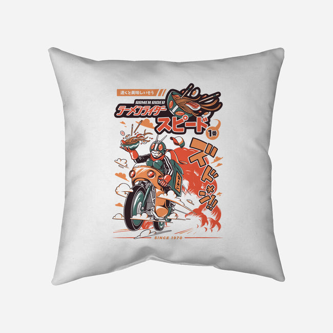 Ramen Rider-none removable cover throw pillow-ilustrata