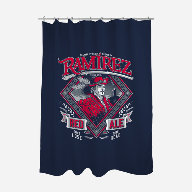 Ramirez Red Ale-none polyester shower curtain-Nemons