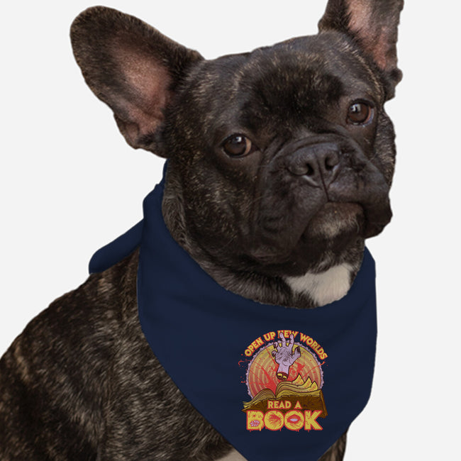 Read a Damned Book-dog bandana pet collar-kgullholmen