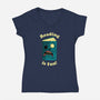 Reading is Fun-womens v-neck tee-DinoMike