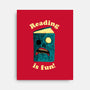 Reading is Fun-none stretched canvas-DinoMike