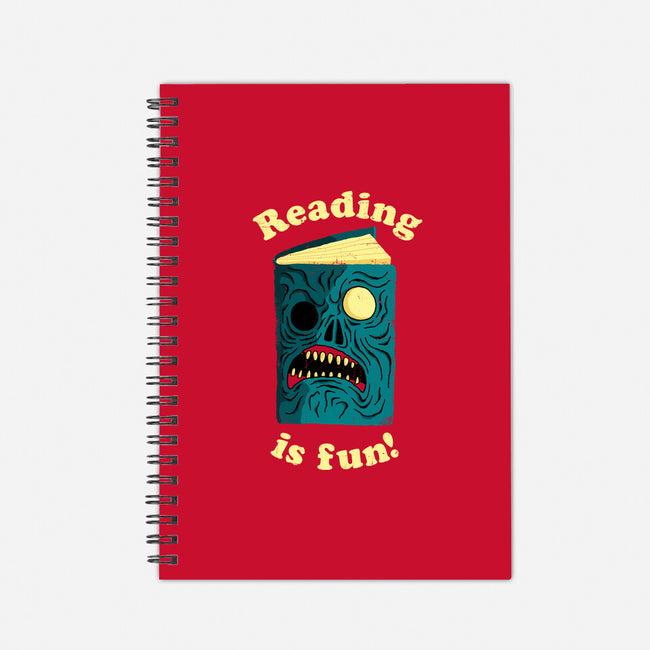 Reading is Fun-none dot grid notebook-DinoMike
