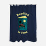 Reading is Fun-none polyester shower curtain-DinoMike
