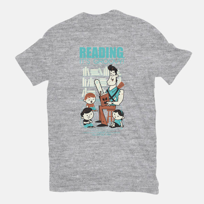 Reading is Groovy-mens basic tee-Dave Perillo