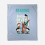 Reading is Groovy-none fleece blanket-Dave Perillo