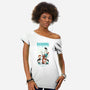 Reading is Groovy-womens off shoulder tee-Dave Perillo