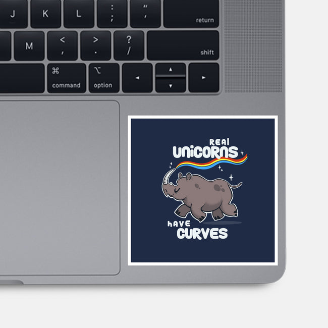 Real Unicorns-none glossy sticker-BlancaVidal