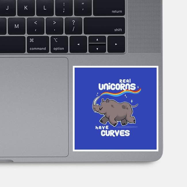 Real Unicorns-none glossy sticker-BlancaVidal