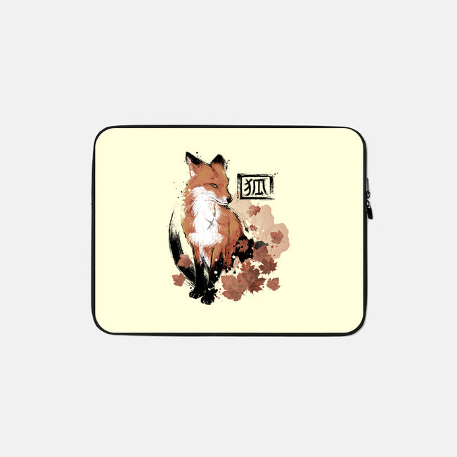 Red Fox-none zippered laptop sleeve-xMorfina