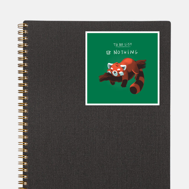 Red Panda Day-none glossy sticker-BlancaVidal