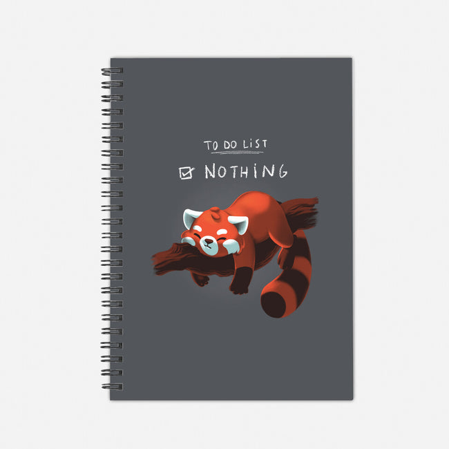 Red Panda Day-none dot grid notebook-BlancaVidal