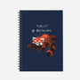 Red Panda Day-none dot grid notebook-BlancaVidal