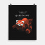 Red Panda Day-none matte poster-BlancaVidal