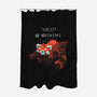 Red Panda Day-none polyester shower curtain-BlancaVidal