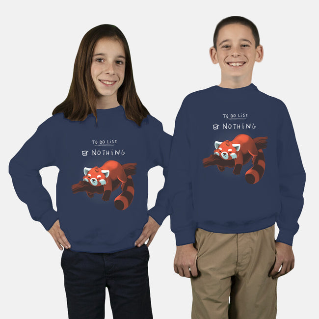 Red Panda Day-youth crew neck sweatshirt-BlancaVidal