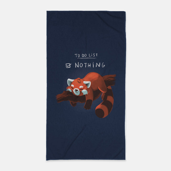 Red Panda Day-none beach towel-BlancaVidal