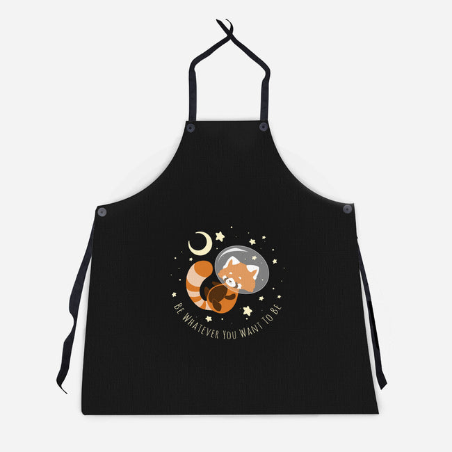 Red Panda Dream-unisex kitchen apron-ChocolateRaisinFury