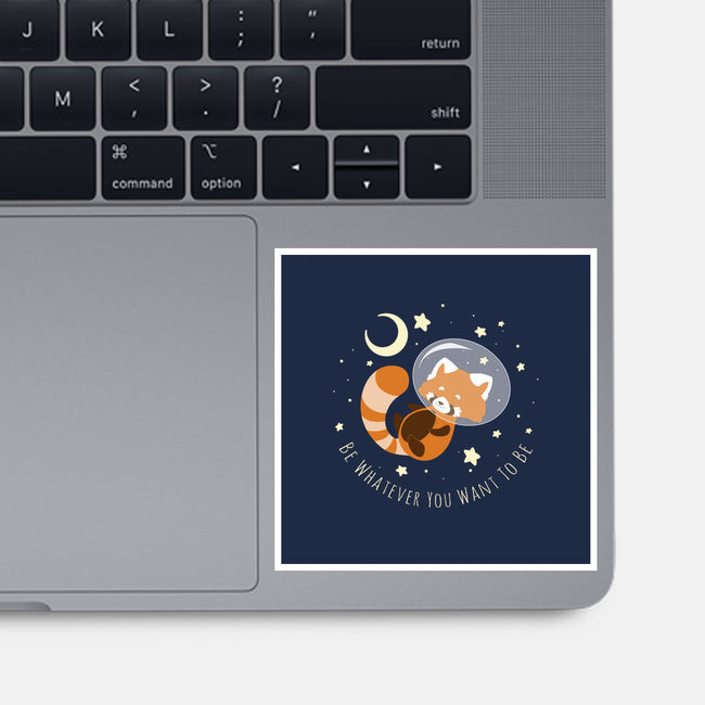 Red Panda Dream-none glossy sticker-ChocolateRaisinFury