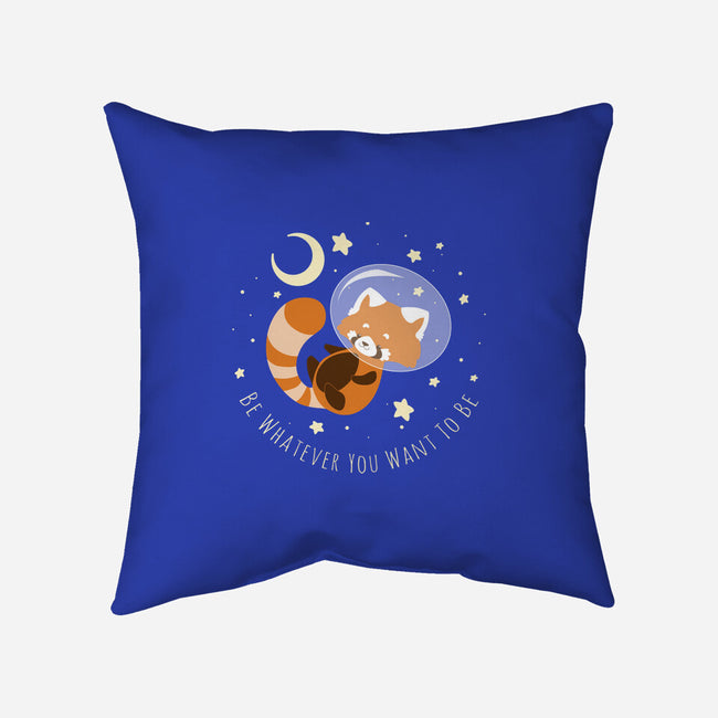 Red Panda Dream-none non-removable cover w insert throw pillow-ChocolateRaisinFury