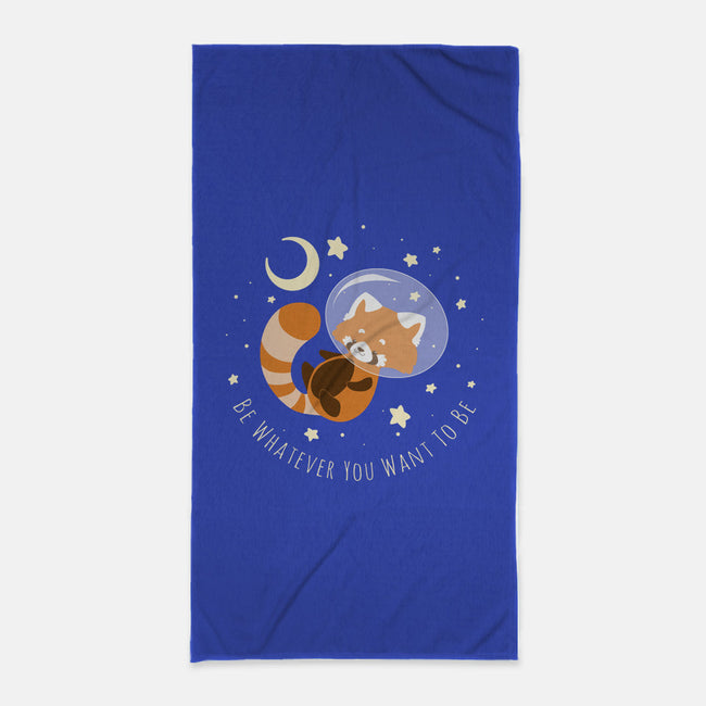 Red Panda Dream-none beach towel-ChocolateRaisinFury