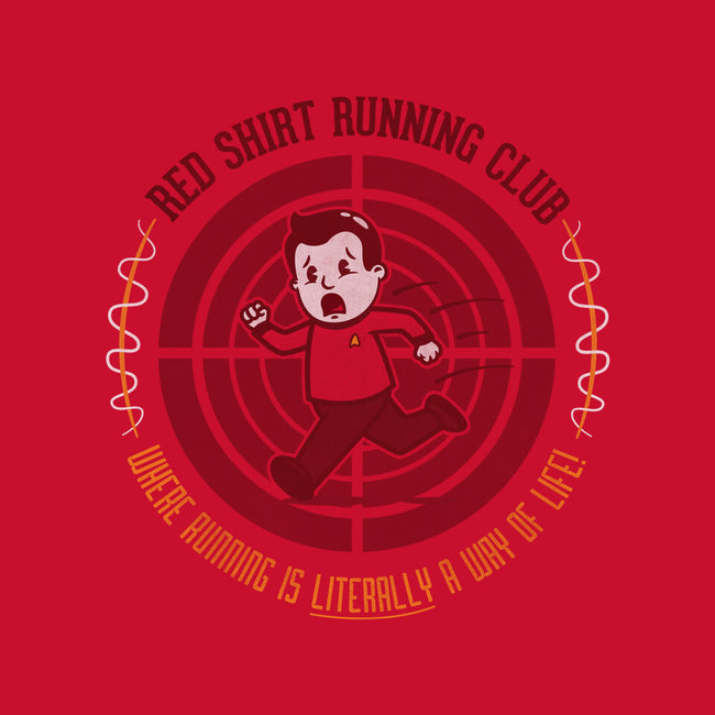 Red Shirt Running Club-none polyester shower curtain-Beware_1984