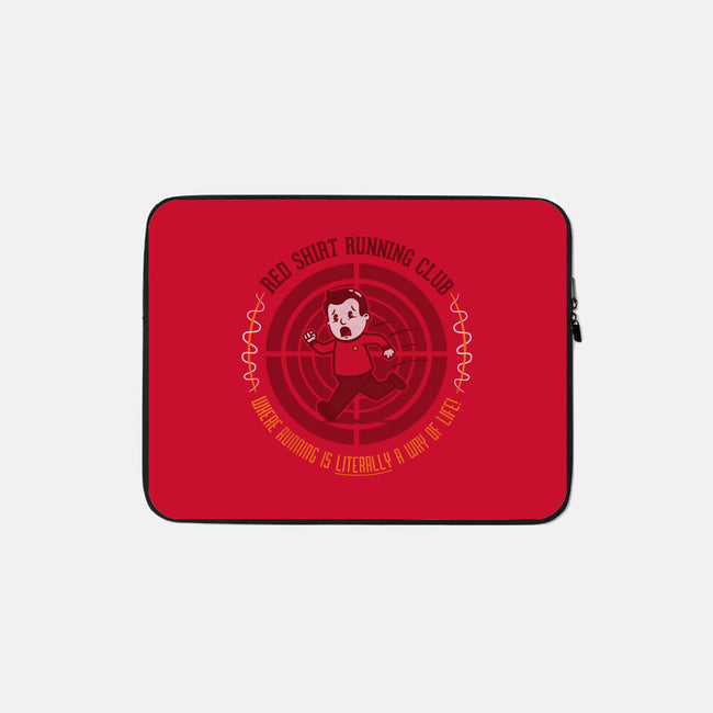 Red Shirt Running Club-none zippered laptop sleeve-Beware_1984
