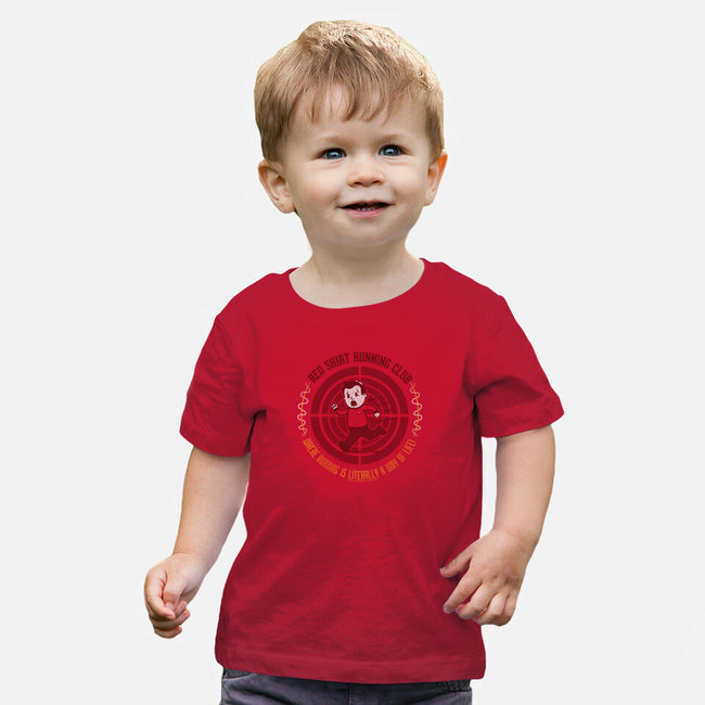 Red Shirt Running Club-baby basic tee-Beware_1984