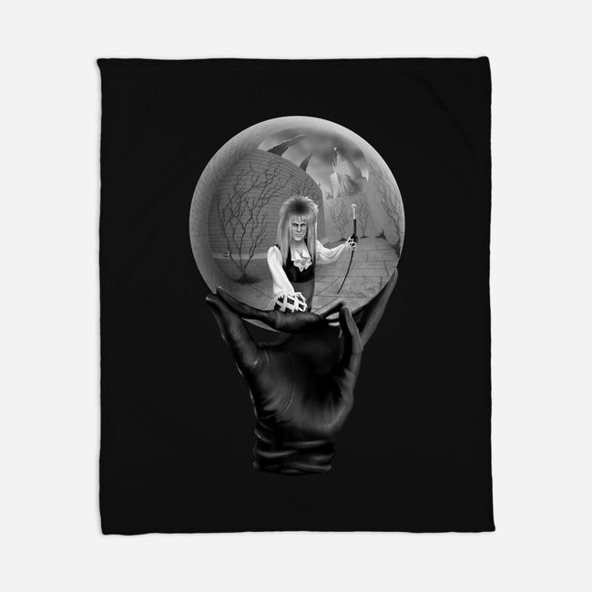 Reflecting Crystal Sphere-none fleece blanket-Kat_Haynes