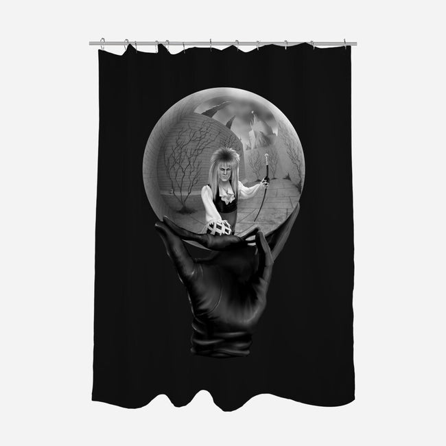 Reflecting Crystal Sphere-none polyester shower curtain-Kat_Haynes