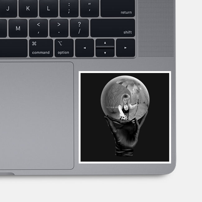 Reflecting Crystal Sphere-none glossy sticker-Kat_Haynes