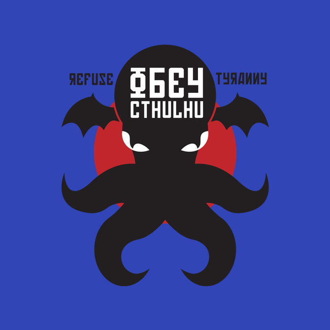 Refuse Tyranny, Obey Cthulhu-none beach towel-Retro Review