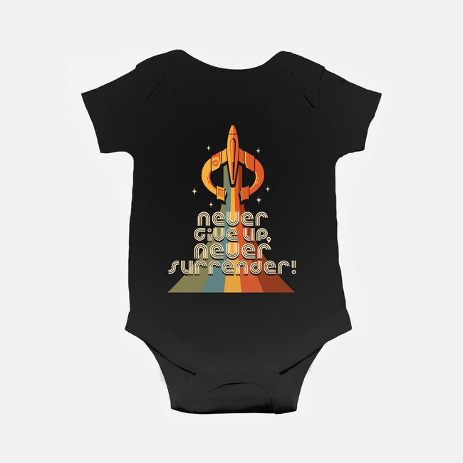 Retro Quest-baby basic onesie-DeepFriedArt