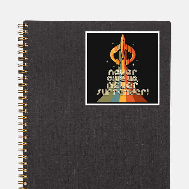 Retro Quest-none glossy sticker-DeepFriedArt