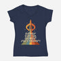 Retro Quest-womens v-neck tee-DeepFriedArt