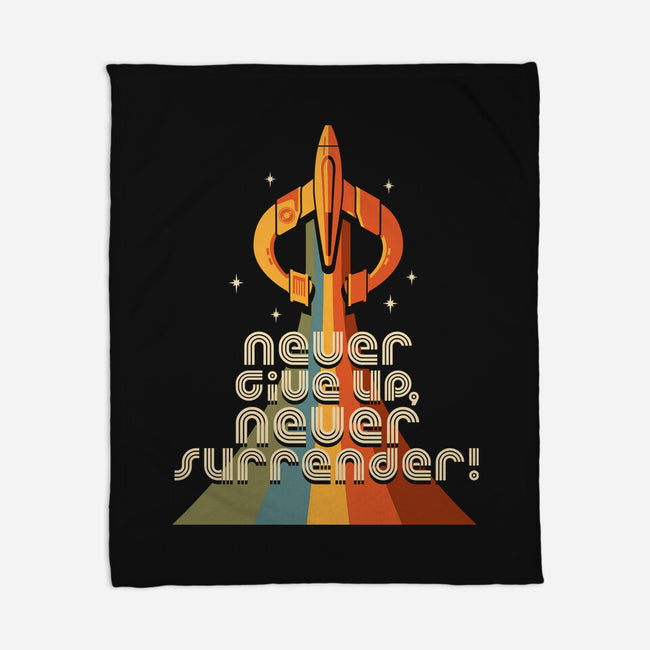 Retro Quest-none fleece blanket-DeepFriedArt