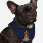 Retro Quest-dog bandana pet collar-DeepFriedArt