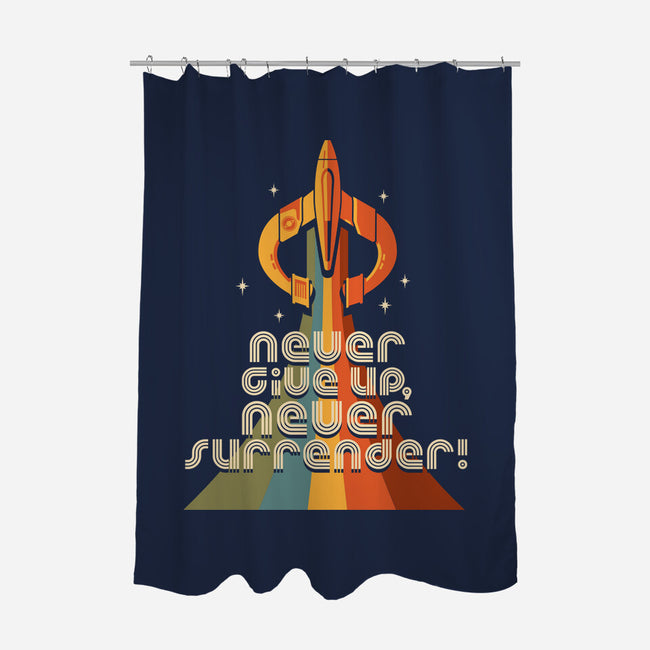 Retro Quest-none polyester shower curtain-DeepFriedArt