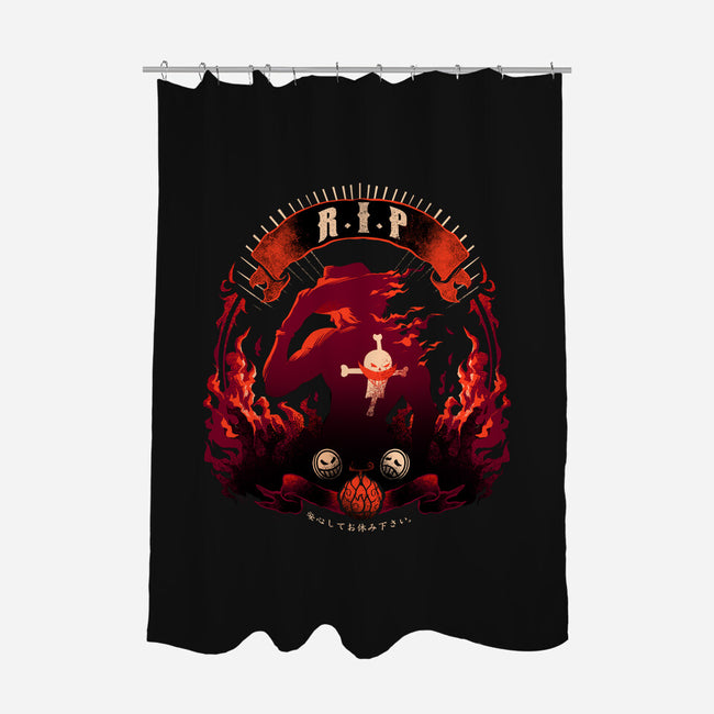 RIP-none polyester shower curtain-yumie