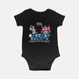 Robo Fighter-baby basic onesie-LavaLampTee