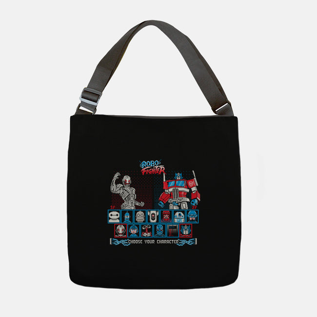 Robo Fighter-none adjustable tote-LavaLampTee