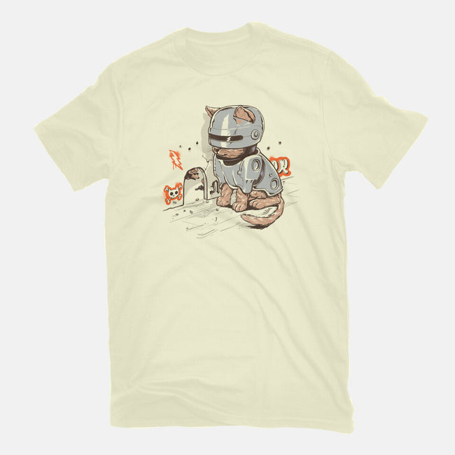 Robocat-womens fitted tee-gloopz