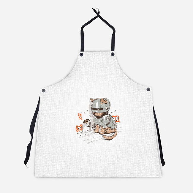 Robocat-unisex kitchen apron-gloopz