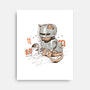 Robocat-none stretched canvas-gloopz